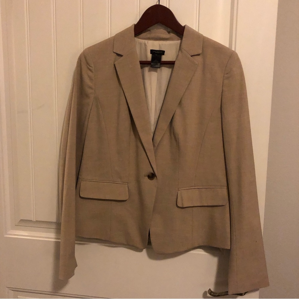 Ann Taylor Fawn-Colored Suit Jacket